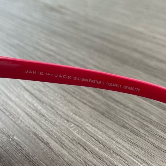 NWT Janie & Jack Round Frame Sunglasses Pink 4 and Up - Picture 4 of 6